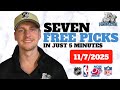 NBA Picks Predictions For Today Friday 11 7 25 7 Picks In 5 Minutes