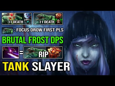 TANK SLAYER Sneaky Invisible Drow Ranger | 17Min Silver Edge OP Frost Arrow Max ATK Range Dota 2