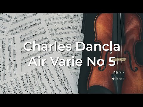 [HQ] Professional Recording of Air Varie No. 5 by Charles Dancla for student practice Lawfame Violin
