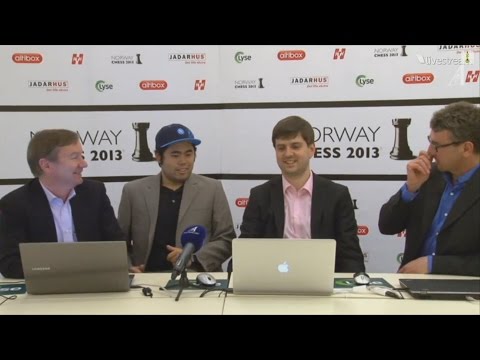 ♚ GM Hikaru Nakamura vs GM Peter Svidler ☆ Press Conference Norway Chess 2013