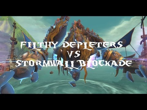 Filthy Depleters VS Stormwall Blockade - Mythic Battle of Dazar'alor Rank 8 Destruction Warlock[POV]