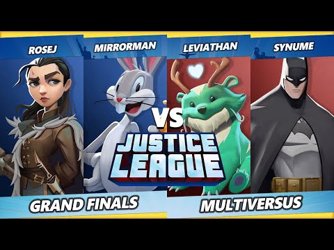 Justice League GRAND FINALS - Synume & Leviathan Vs. RoseJ & Mirrorman - Multiversus Tournament