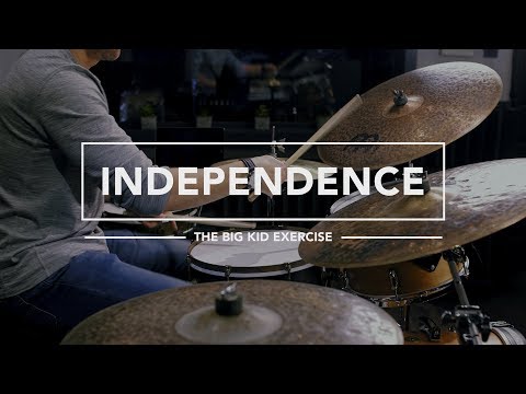 The Big Kid Independence Exercise - Drum Lesson from Mikeslessons.com