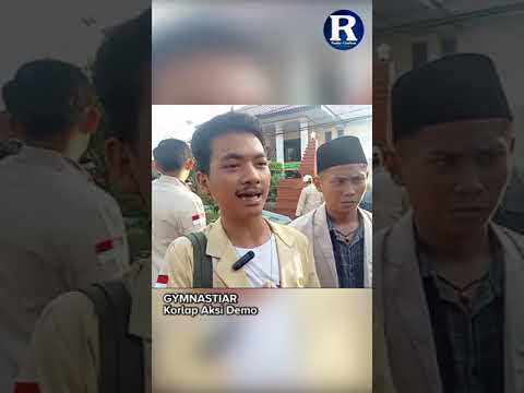 Mahasiswa Hukum Demo di PN Kota Cirebon