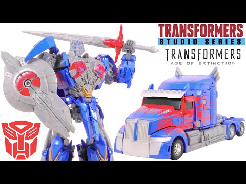Transformers Studio Series Leader Class Age Of Extinction Optimus Prime Review (4K)