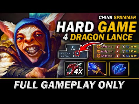 china spammer Hard Game Against MK 4 Death in laning stage, 4 DL builds - Full Gameplay Meepo #397