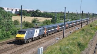 preview picture of video 'Class 91's At Speed   Peterborough Area Variety'