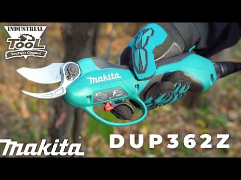 Makita DUP362Z Cordless Pruning Shear 2X18V Li-ion, max.(ø33/ø25), be akumuliatoriaus ir kroviklio video