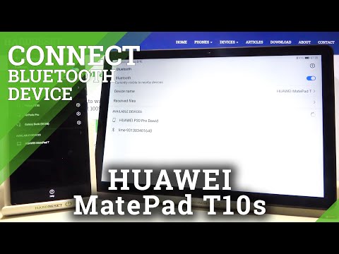 How to Connect Bluetooth Device with HUAWEI MatePad T10s – Use Bluetooth
