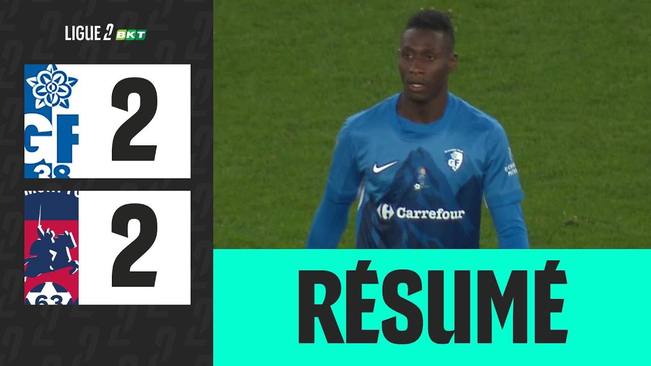 Grenoble Foot 38 vs Clermont Foot Highlights