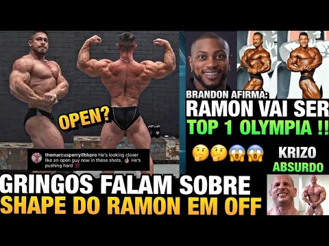 GRINGOS DIZEM QUE RAMON ESTÁ PARECENDO OPEN + RAMON TOP 1 OLYMPIA EM BREVE ? BRANDON ACREDITA NISSO