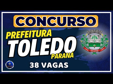 🚨 PREFEITURA DE TOLEDO PR, concurso público com inscrições abertas. Iniciais até R$ 12.200,00