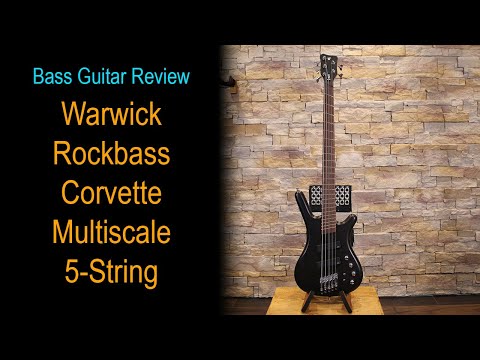 5-струнная бас-гитара WARWICK RockBass Corvette Multiscale 5-String (Solid Black Satin) - фото 1 - id-p1415797831