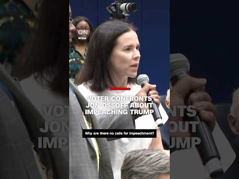 Voter confronts Jon Ossoff about impeaching Trump
