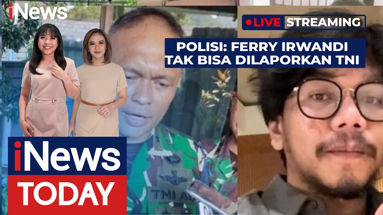 🔴LIVE Polisi: Ferry Irwandi Tidak bisa Dilaporkan TNI |  iNews Today 10/09