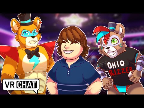 Rizzler Gregory COOKS Sigma Glamrock Freddy and Negative Aura Frankie in VRChat