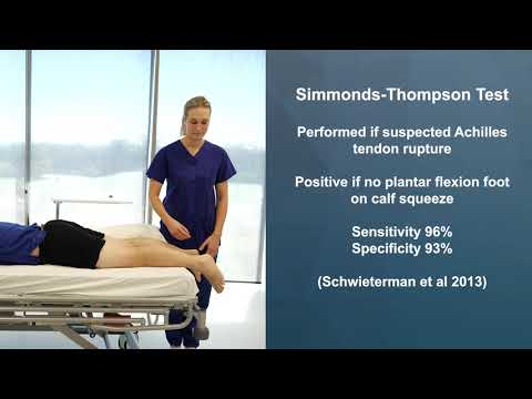 Foot and Ankle History & Examination video for Orthopaedics