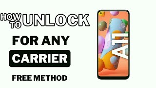Unlock Samsung Galaxy A11 for FREE