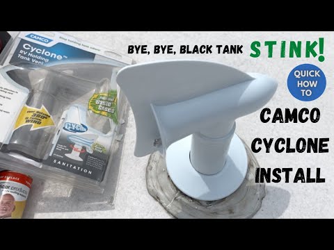 Camco Cyclone Install | RV Sewer Vent | Get Rid of BLACK TANK STINK Inside RV