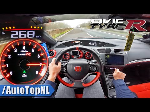 370HP HONDA CIVIC TYPE R FK2 on AUTOBAHN [NO SPEED LIMIT] by AutoTopNL