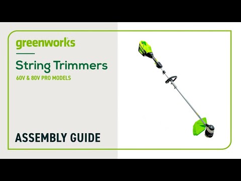 Assembling your Greenworks Pro Non-Attachment Capable String Trimmer
