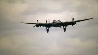 preview picture of video 'Landing Avro Lancaster Gilze-Rijen Airbase'