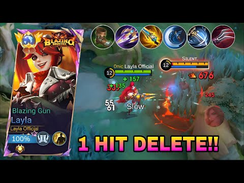 NEW META LAYLA 1 HIT BRUTAL DMG BUILD 2025! (Recommended Build)! Build Top Global Layla 2025 - MLBB