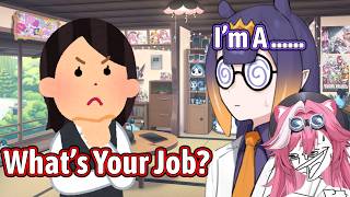 Raora Laughing When Ina Tells How She Answered Every Time Someone Ask Her Job【Hololive EN】