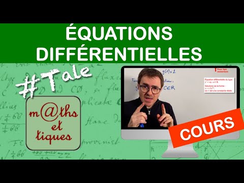 LE COURS : Équations différentielles - Terminale