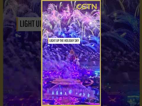 How a local theme park in China does fireworks