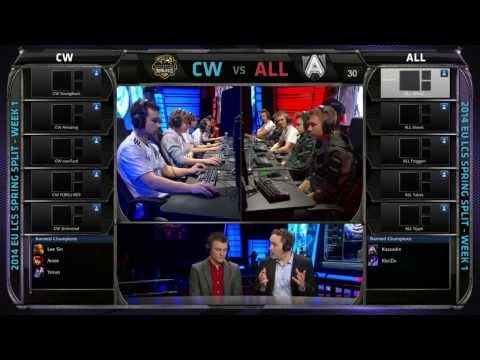 Copenhagen Wolves vs Alliance | Season 4 EU LCS Spring split 2014 Super week W1D1 | CW vs ALL