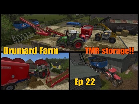 Let's Play Farming Simulator 17 PS4: Drumard Farm, Ep 22 (TMR/powerfood storage