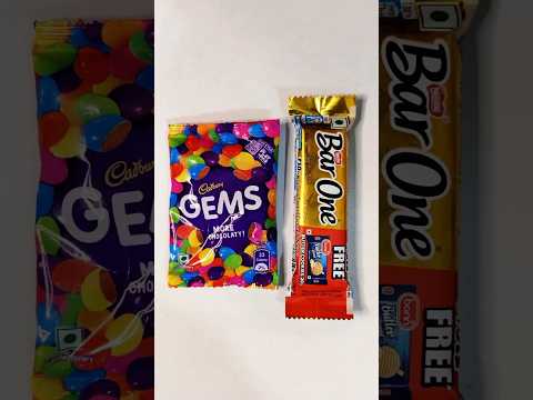 Nestle Bar One Chocolate 🍫 + Cadbury Gems Popsicle #youtubeshorts #renukasingla