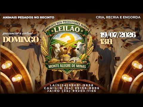 Leilões do Sindicato dos Produtores Rurais de Monte Alegre de Minas