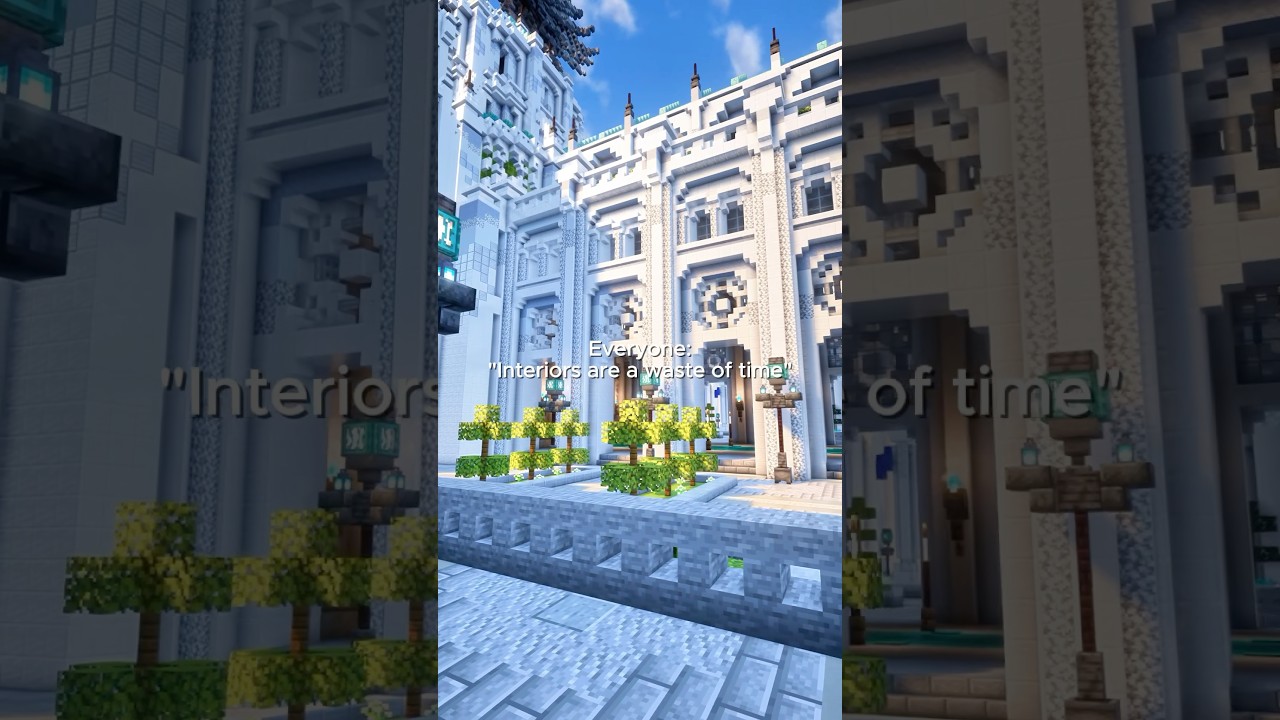 Like if interiors are CRIMINALLY underrated #minecraft #building #minecraftbuild #minecraftmap