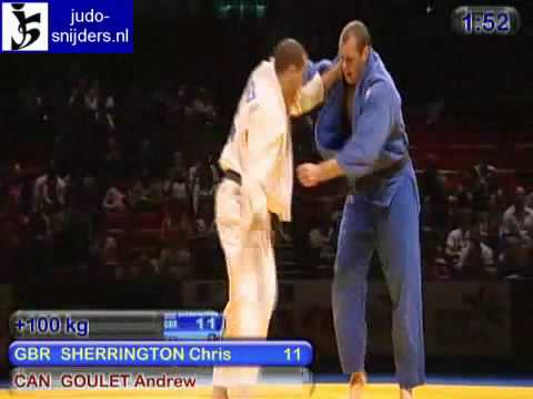 Judo 2009 Birmingham: Sherrington (GBR) - Goulet (CAN) [+100kg].