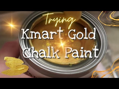 Transforming Furniture with Kmart Gold Chalk Paint: DIY ~ Putting Kmart Chalk Paint to the Test