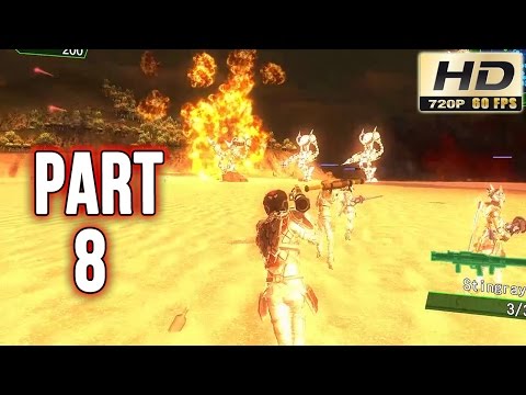 EARTH DEFENSE FORCE 4.1 Gameplay: Part 8 - Massive Robot Attacks! - PC Walkthrough 60fps - GPV247