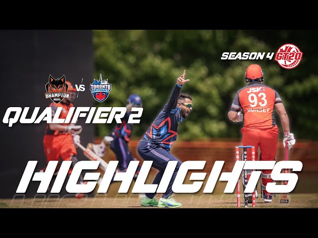 GT20 Canada Season 4 | Qualifier – 2 | Brampton Wolves vs Montreal Tigers | Highlights
