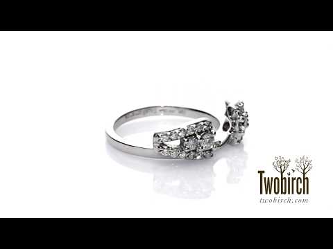 0.44 Ct. Triple Row Round Ring Wrap - TwoBirch - TB-WRAP-0061-WG-G