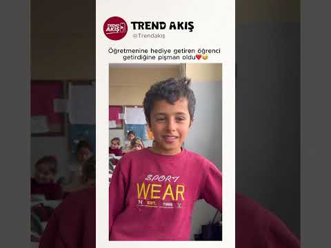 Öğretmenine hediye getiren öğrenci getirdiğine pişman oldu❤️😂