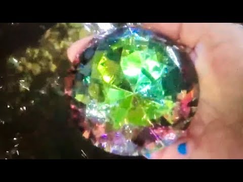 REAL GIANT  RAINBOW GEM FOUND IN THE LAKE ON FUN HOUSE TV Video