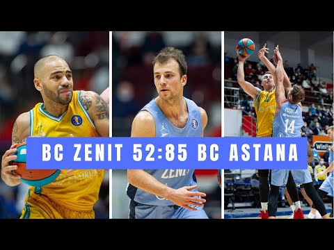 BC Zenit vs. BC Astana, VTB League Regular Season, November 1, 2020.