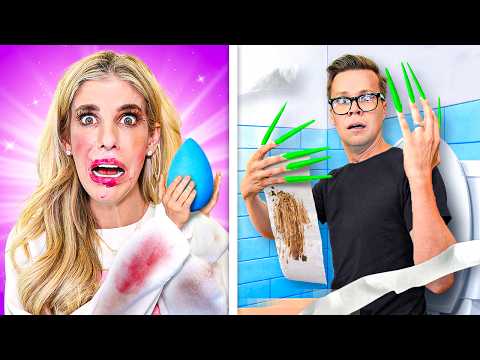 Surviving 24 Hours With World's Longest Nails & Tiny Hands