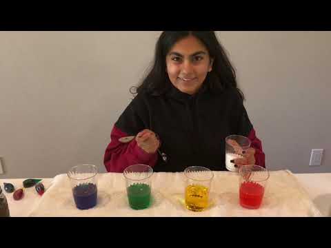 Rainbow in a Jar Density Experiment