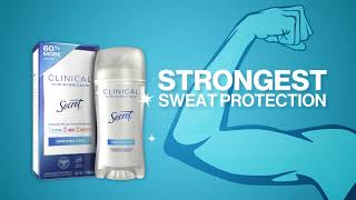 Secret Get 3X* Stress Sweat Protection with Secret Clinical