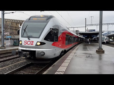 Bahnverkehr in Wattwil (05.03.2024)