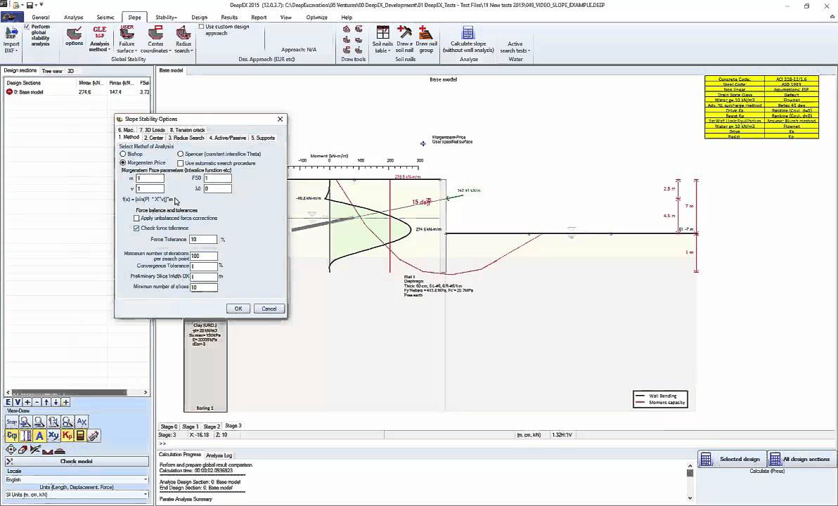 Slope Stability Tutorial with DeepEX Deep Excavation software