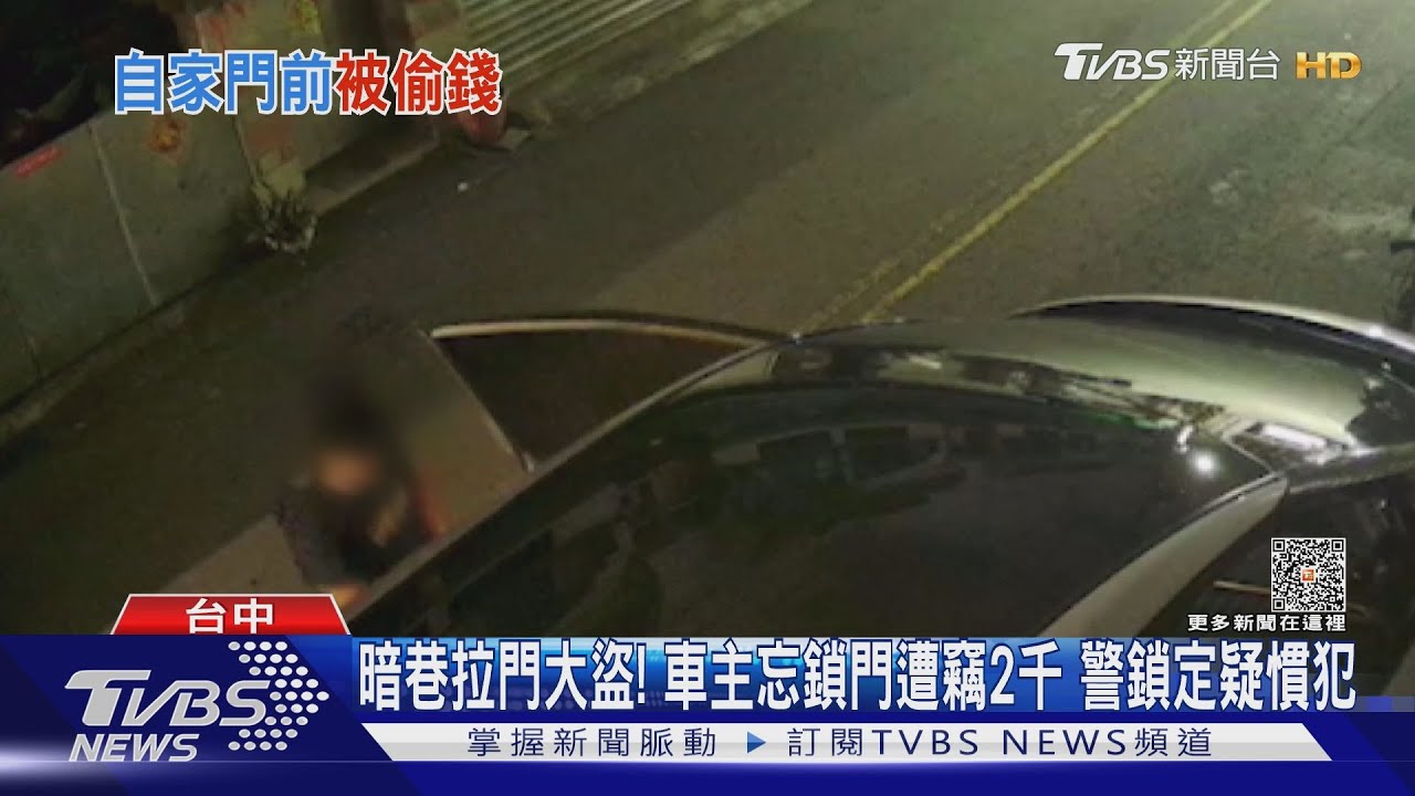 暗巷拉門大盜!車主忘鎖門遭竊2千 警鎖定疑慣犯
