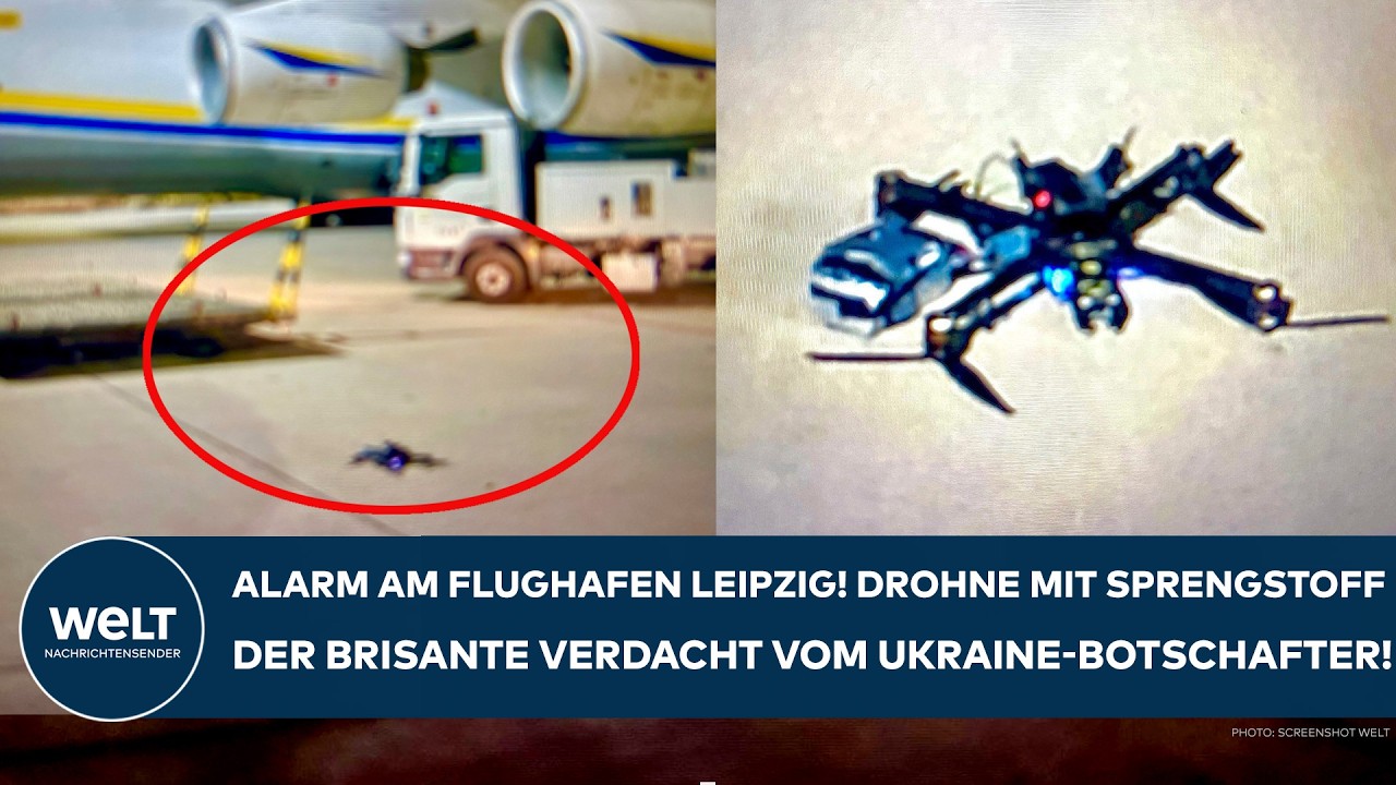 LEIPZIG: Alarm am Flughafen! "Wer könnte es noch sein außer Russland?" Ukraine-Botschafter sicher!